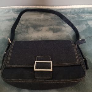 Denim shoulder bag